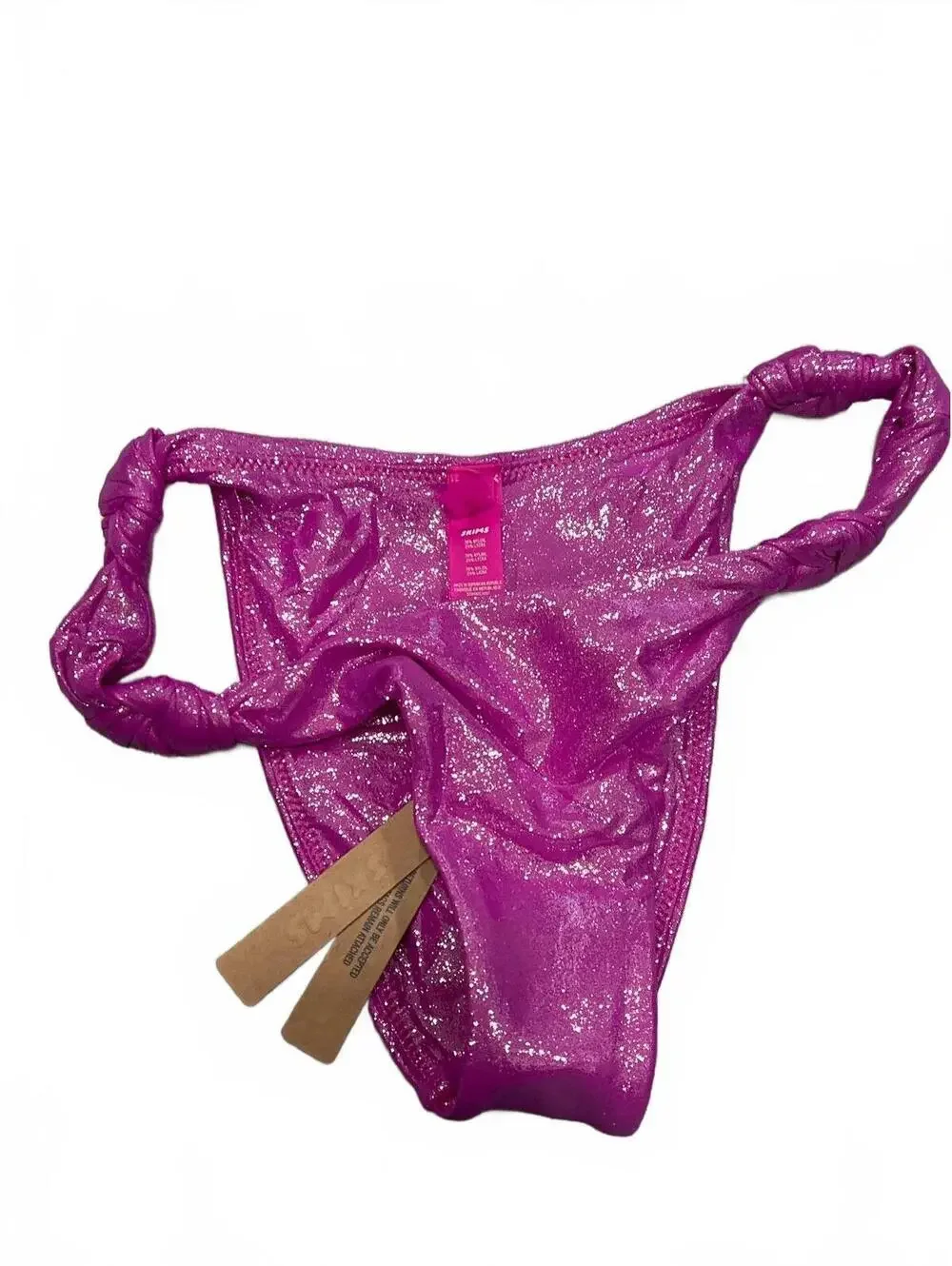 Skims Liquid Shine Swim knotted bikini bottom